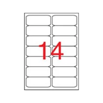 APLI Etikett, 99,1x38,1 mm, poliészter, időjárásálló, kerekített sarkú, , 280 etikett/csomag