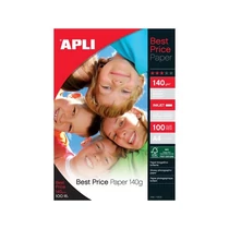 APLI Fotópapír, tintasugaras, A4, 140 g, fényes,"Best Price"