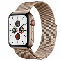 APPLE Watch Series 5 GPS + Cellular, 44mm Gold Stainless Steel Case with Gold Milanese Loop - 2020