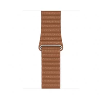 Apple Watch 44mm Band: Saddle Brown Leather Loop - Large