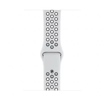 Apple Watch 44mm Nike Band:Pure Platinum/Black Nike Sport Band - S/M & M/L