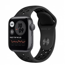Apple Watch Nike SE GPS, 40mm Space Gray Aluminium Case with Anthracite/Black Nike Sport Band - Regular