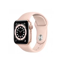 Apple Watch S6 GPS, 40mm Gold Aluminium Case with Pink Sand Sport Band - Regular