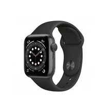 Apple Watch S6 GPS, 40mm Space Gray Aluminium Case with Black Sport Band - Regular