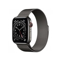 Apple Watch S6 GPS + Cellular, 44mm Graphite Stainless Steel Case with Graphite Milanese Loop