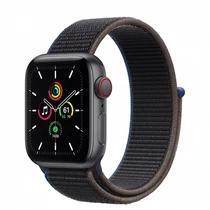 Apple Watch SE GPS + Cellular, 40mm Space Gray Aluminium Case with Charcoal Sport Loop