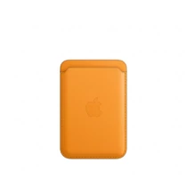 Apple iPhone Leather Wallet with MagSafe - California Poppy (Seasonal Fall 2020)