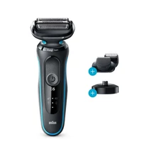 BRAUN Series 5 50-M4500cs Wet&Dry borotva töltőállvánnyal és 1 tartozékkal, mentazöld