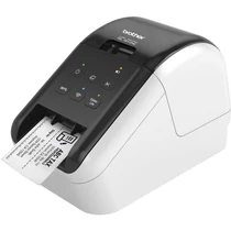 BROTHER Címkenyomtató QL-810W, asztali, thermál, Fekete/Piros nyomtatás, 148 mm/mp, WiFi/USB, 300dpi, PTE Lite, DK címke