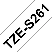 BROTHER szalag TZe-S261, Fehér alapon Fekete, Erős tapadású, 36mm  1.4", 8 méter