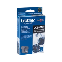 BROTHER Tintapatron LC980BK, 300 oldal, Fekete