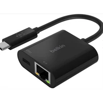 Belkin INC001btBK ADAPTER, USB-C TO GIGABIT ETHERNET, 60W PD, BLK
