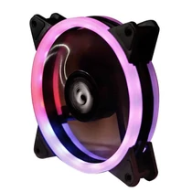 CHIEFTEC Ventilátor AF-12-RGB 12cm, Fekete RGB LED