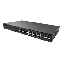 CISCO Switch 24x1000Mbps (24xPOE+) + 4x1000Mbps SFP, Fémházas Rackes, Menedzselhető, SG220-28MP-K9-EU