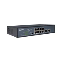 CUDY Switch 8x1000Mbps (8xPOE+) + 2x1000Mbps Uplink, Fémházas Asztali/Rackes, GS1010P
