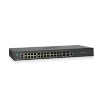 Cambium Networks, cnMatrix EX2028, Intelligent Ethernet Switch, 24 1G and 4 SFP+ fiber ports - L3, EU power cord