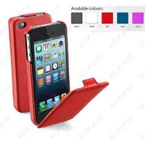 Cellularline Tok, FLAP, lefelé nyíló, eco-bőr, iPhone 5/5S/SE, lila