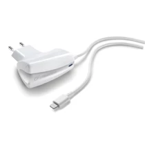 Cellularline hálózati töltő, LIGHTNING, MFI, 2A fehér