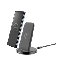 Cellularline vezeték nélküli töltő, WIRELESS FAST CHARGER - STAND