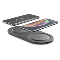 Cellularline vezeték nélküli töltő, WIRELESS FAST CHARGER DUAL