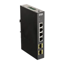 D-LINK Switch Ipari 4x1000Mbps + 2xGigabit SFP, DIS-100G-6S