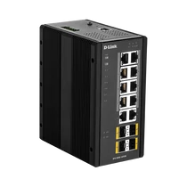 D-LINK Switch Ipari 10x1000Mbps (8xPOE) + 4xSFP Menedzselhető Rackes,DIS-300G-14PSW