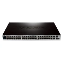 D-LINK Switch 48x1000Mbps + 4xGigabit SFP+, Menedszelhető, DGS-3420-52T