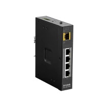 D-LINK Switch Ipari 4x1000Mbps (4xPOE) + 1xSFP Fémházas, DIS-100G-5PSW