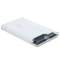 DELOCK Külső Ház 2.5" USB 3.1 Gen 2 / SATA, átlátszó