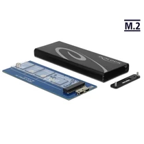 DELOCK Külső Ház M.2 SSD 80mm-ig USB 3.1 Gen 2