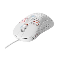 DELTACO GAMING Vezetékes Egér GAM-106-W, WM85 Ultra-light Gaming mouse, 65g weight, 400-6400 DPI, 1000 Hz, white