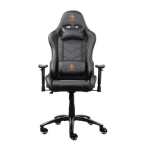 DELTACO GAMING Gamer szék GAM-052, Gaming chair in PU leather, neck pillow, back cushion, black/orange