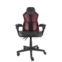 DELTACO GAMING Gamer szék GAM-086, gaming chair with RGB lighting, PU leather, 39 different positions, black