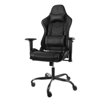 DELTACO GAMING Gamer szék GAM-096, Gaming chair in artificial leather, ergonomic, 5-point wheelbase, high back, black