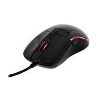 DELTACO GAMING Vezetékes Egér GAM-085, optical, RGB, PMW 3325 sensor, 5000 DPI, 1000 Hz, 1.8m cable, USB, glossy black