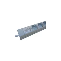 KONTASET Rackbe szerelhető Elosztó 6 DUGALJ+KAPCSOLÓ 19" IEC320C14/10A (UPS-be dugható)