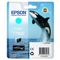 EPSON Patron Ultrachrome® HD, T7602, Killer Whale, Singlepack, 1 x 25.9 ml Cyan