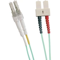 Excel Optikai Duplex Patch Kábel LC-SC 50/125 OM3 2m BLUE AQUA