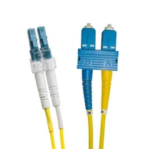 Excel Optikai Duplex Patch Kábel LC-SC 9/125 OS2 10m YELLOW