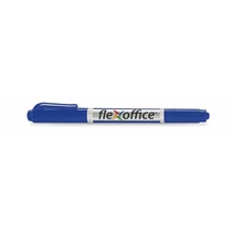 FLEXOFFICE Alkohos marker, 0,4/1,0 mm, kúpos, kétvégű, "PM01", kék