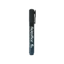 FLEXOFFICE Alkohos marker, 1,5 mm, kúpos, "PM03", fekete