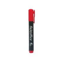 FLEXOFFICE Alkohos marker, 1,5 mm, kúpos, "PM03", piros
