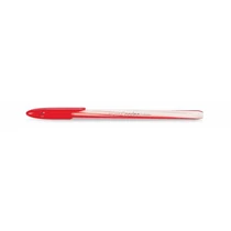 FLEXOFFICE Golyóstoll, 0,3 mm, kupakos, "Candee", piros