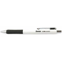 FLEXOFFICE Golyóstoll, 0,4 mm, nyomógombos, "Senior", fekete