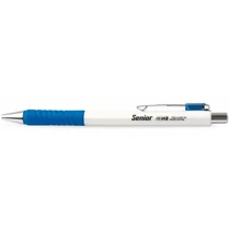 FLEXOFFICE Golyóstoll, 0,4 mm, nyomógombos, "Senior", kék