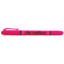 FLEXOFFICE Szövegkiemelő, 1,0/4,0 mm, kétvégű, "HL01", rózsaszín