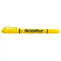 FLEXOFFICE Szövegkiemelő, 1,0/4,0 mm, kétvégű, "HL01", sárga