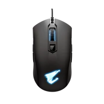 GIGABYTE Vezetékes egér AORUS M4 USB Optikai, Fekete 6400 DPI Gaming