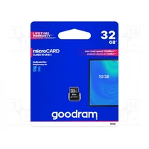 GOODRAM Memóriakártya SDHC 32GB CL10 UHS-I adapter nélkül