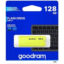 GOODRAM Pendrive 128GB, UME2 USB 2.0, Sárga